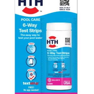HTH Pool Care Strips 6-Way Test Strips 1 bottle