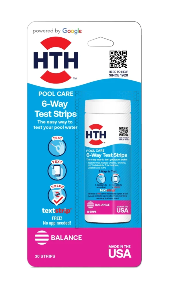 HTH Pool Care Strips 6-Way Test Strips 1 bottle
